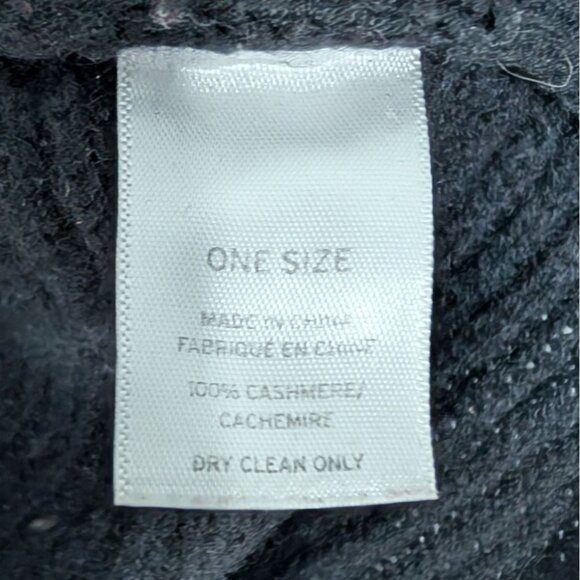 Halogen Cashmere Ribbed Sweater Womens One Size Black 3/4 Sleeves Knit Pullover - Picture 4 of 10